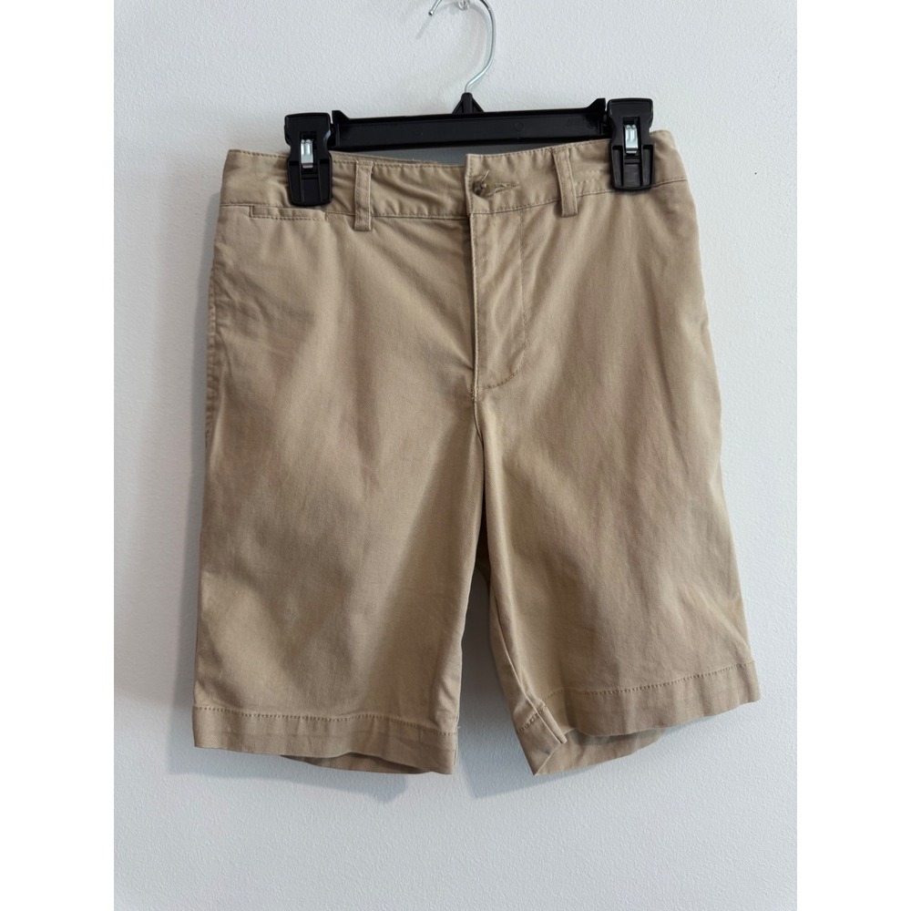 Polo by Ralph Lauren Boys Khaki Tan Flat-Front Shorts